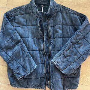 Free People Dolman Quilted Knit Jacket